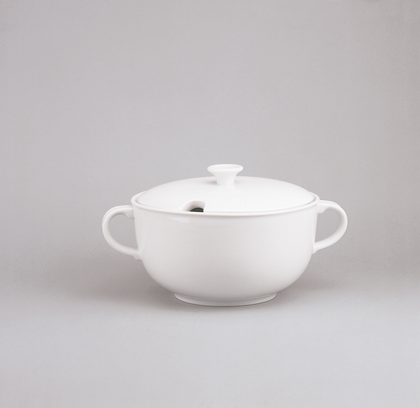 Schönwald, 98 - Terrine m. Dkl., weiss, uni, 2,40 ltr.