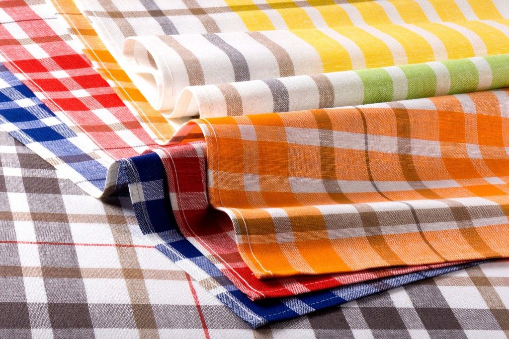 Küchentuch Blockstreifen - Halbleinen 50 x 70 cm