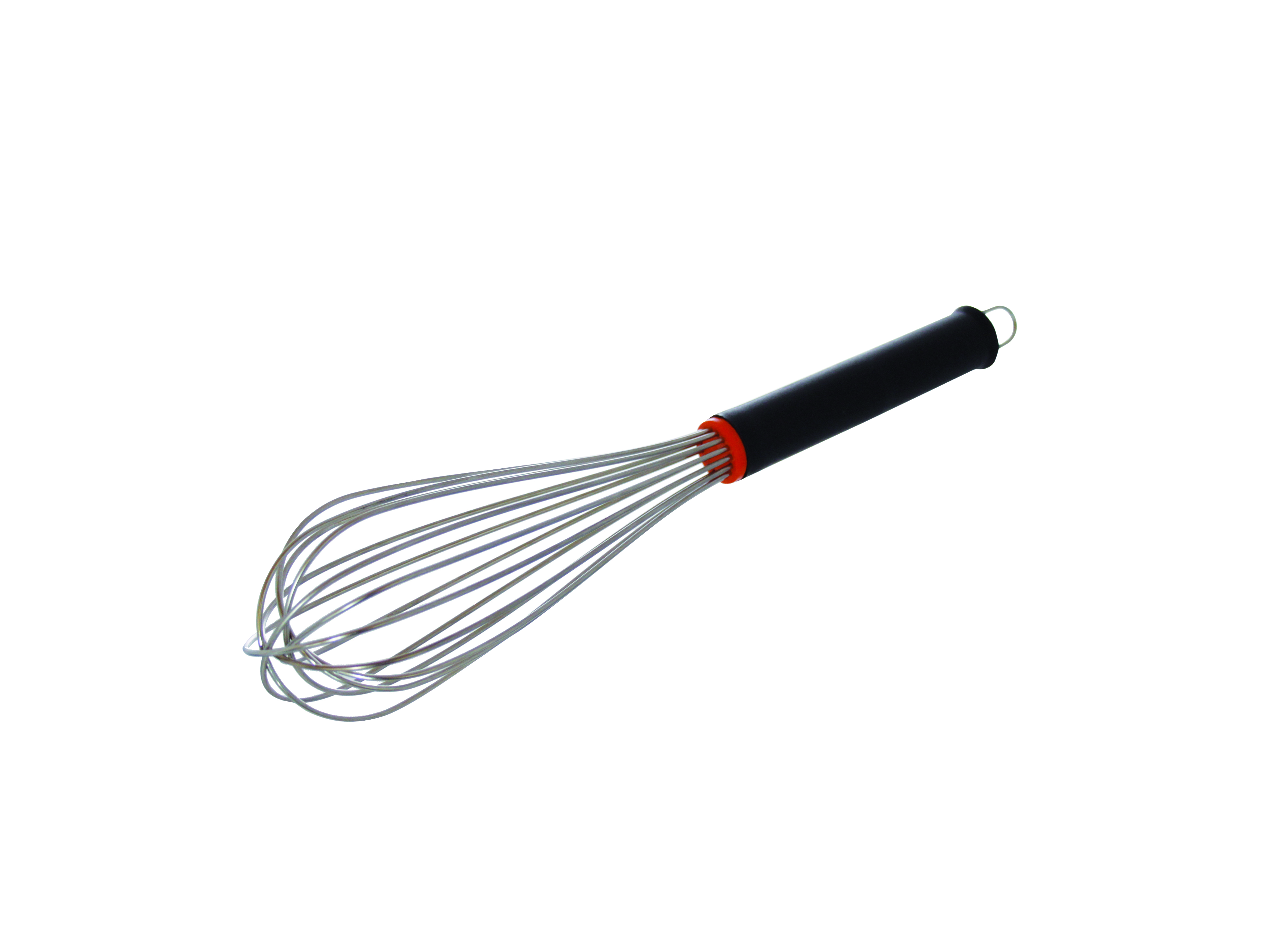 Rührbesen 16 Drähte Edelstahl, 300 mm, Griff Nylon PP schwarz