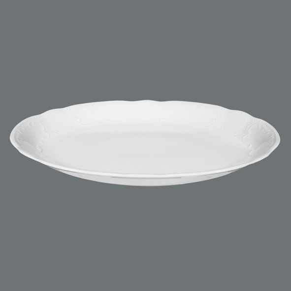 Seltmann Weiden, Salzburg - Platte oval, weiss uni, 35 cm