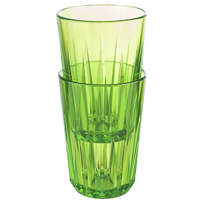 Trinkbecher Crystal, Tritan, D: 7,0 cm, H: 9,5 cm, I: 0,15 ltr., Farbe: green
