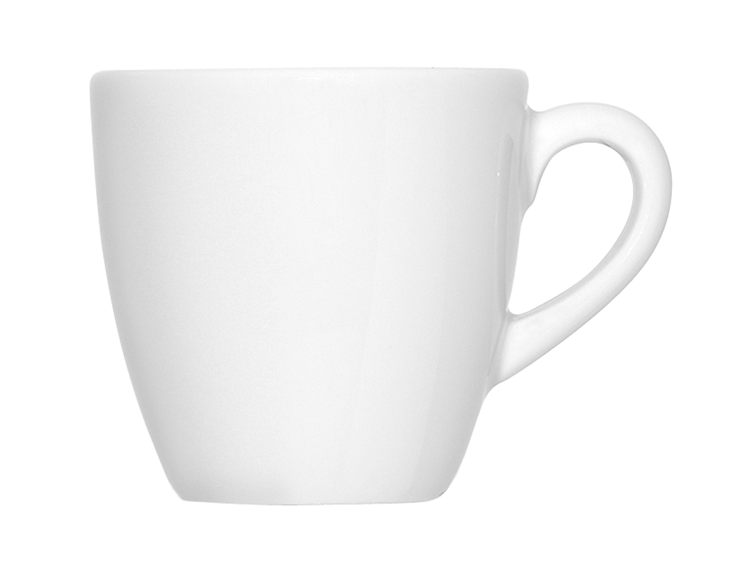 Bauscher, Bonn - Espresso-Obere hoch, weiss, uni, 0,09 ltr.