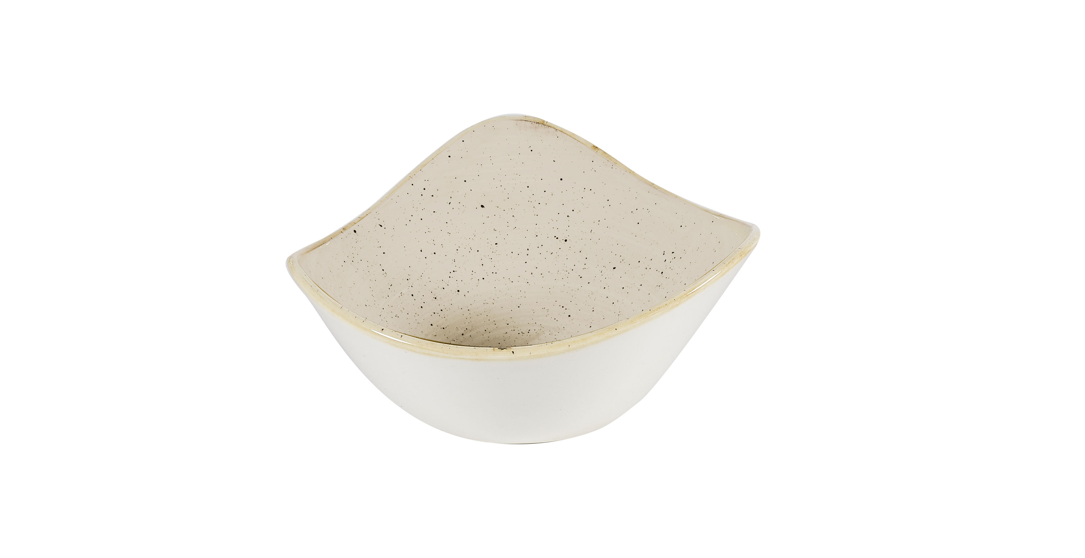 Churchill, Stonecast : Nutmeg Cream - Schale dreieckig, 18,5 cm/ 0,37 ltr.