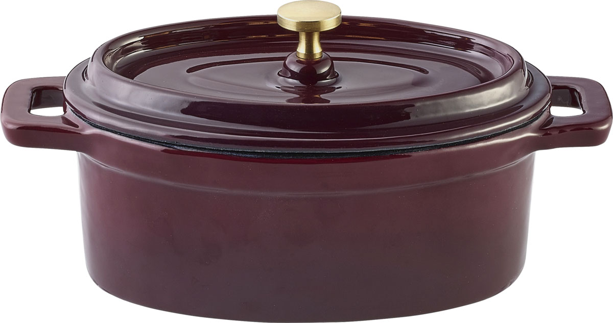 Playground, Gusseisen - Cocotte Cherry m. Deckel rund 15 x 10 cm/ 0,50 ltr.