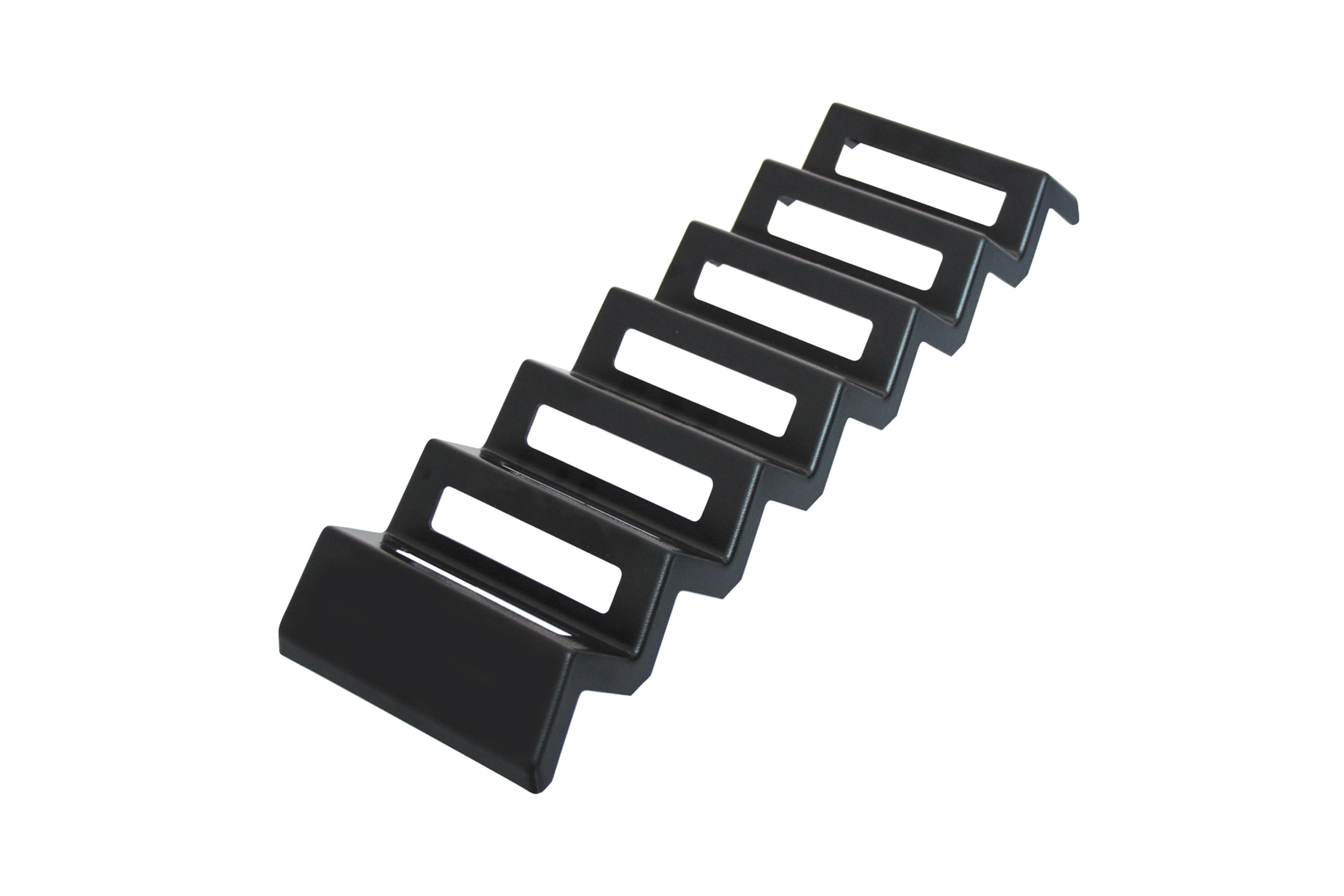 Snack- Verkaufsständer, Wellenform inkl. Öffnung, 560 x 45 x 168 mm, schwarz