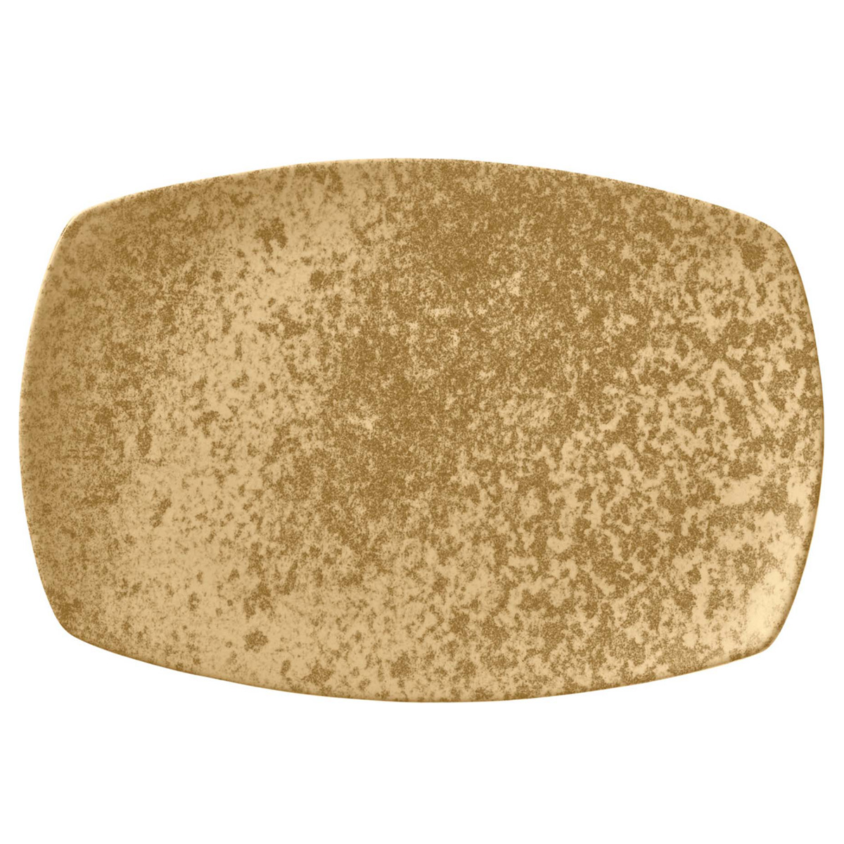 Bauscher, Sandstone : Dekor 426078 Dark Yellow - Platte rechteckig coup 36,1 x 23,1 cm