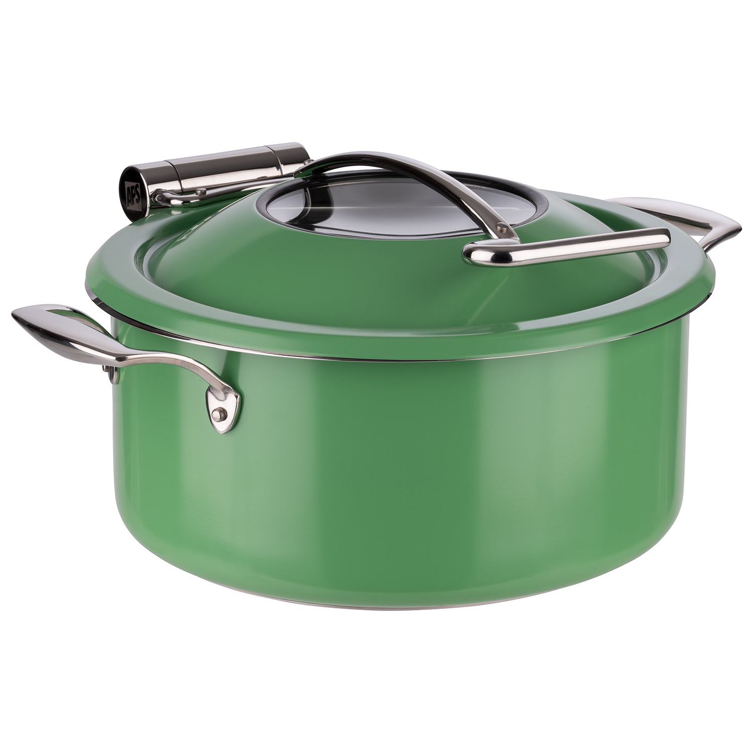 Chafing Dish, 4tlg. Set, 18/8 Edelstahl, D: 30,5 cm, H: 17,5 cm, Fb. grün/ minze