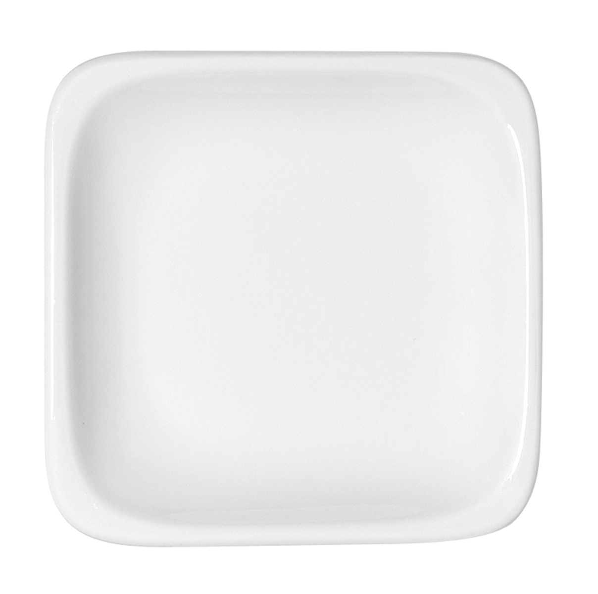 Bauscher, B1100 - Teller flach quadratisch 29, weiss, uni, 21,5 x 21,5 cm