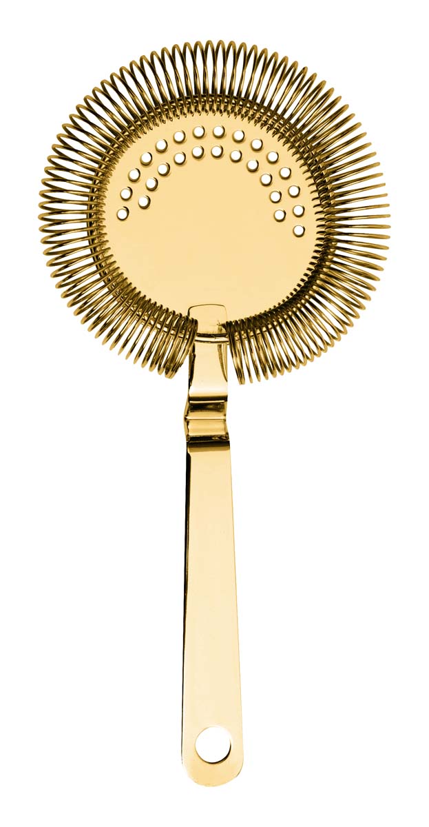 Hawthorn Sieb, Edelstahl, goldfarben, 3 x 10,5 x 20 cm