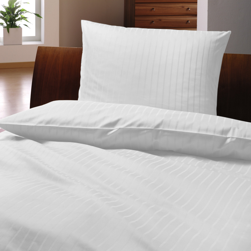 Bettbezug LUNA 140 g/ m² - Wechselstreifen 6/ 24 mm