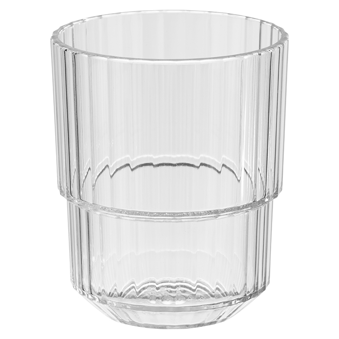 Trinkbecher Linea, Tritan, D: 6,5 cm, H: 8 cm, I: 150 ml, Farbe: crystal clear