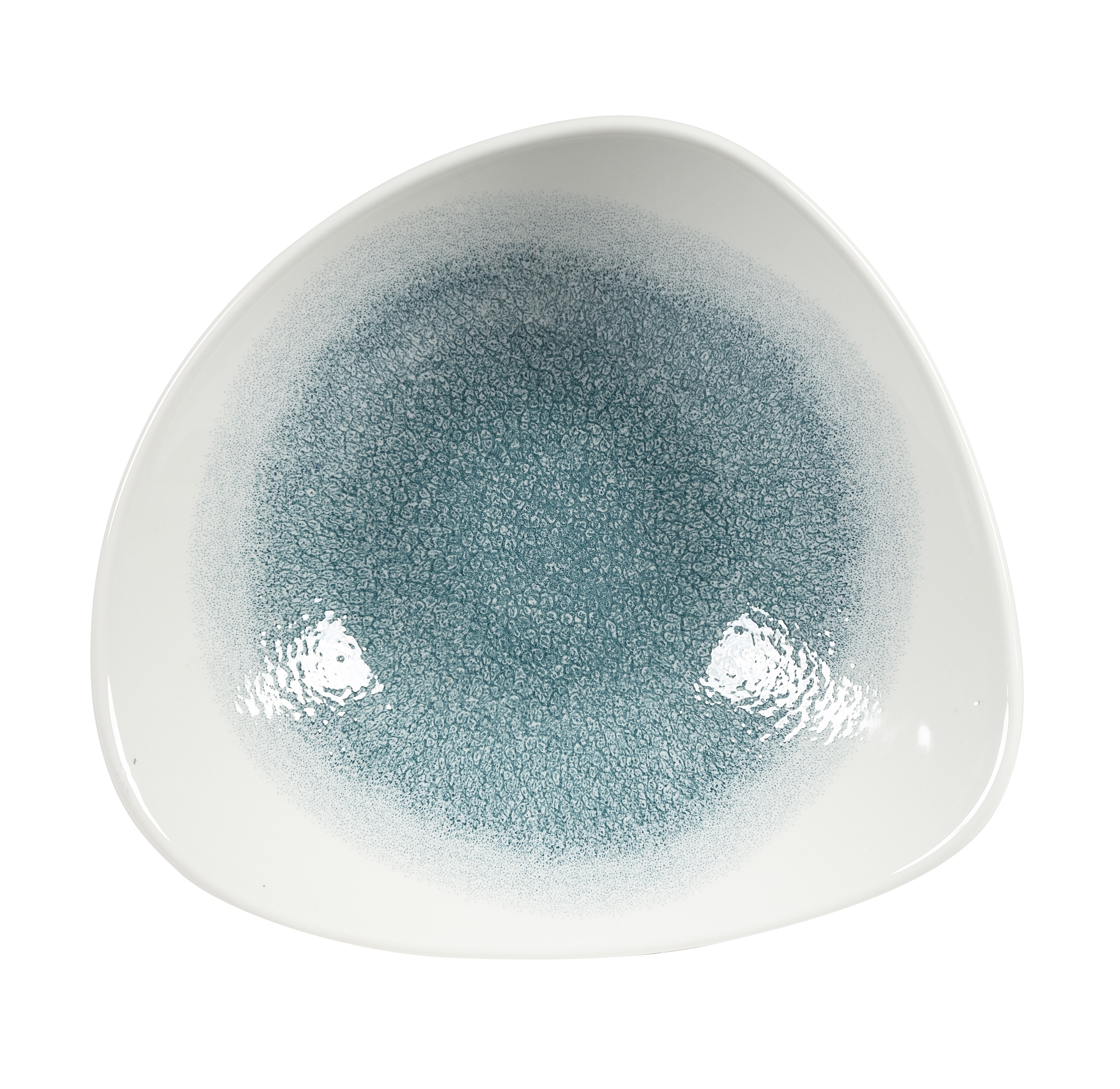 Churchill, Raku : Jade Green - Schale dreieckig, 23,5 cm/ 0,6 ltr.