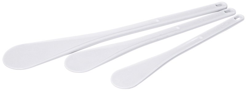 Rührspatel, bruchfest, weißer PP, 30 x 5 cm