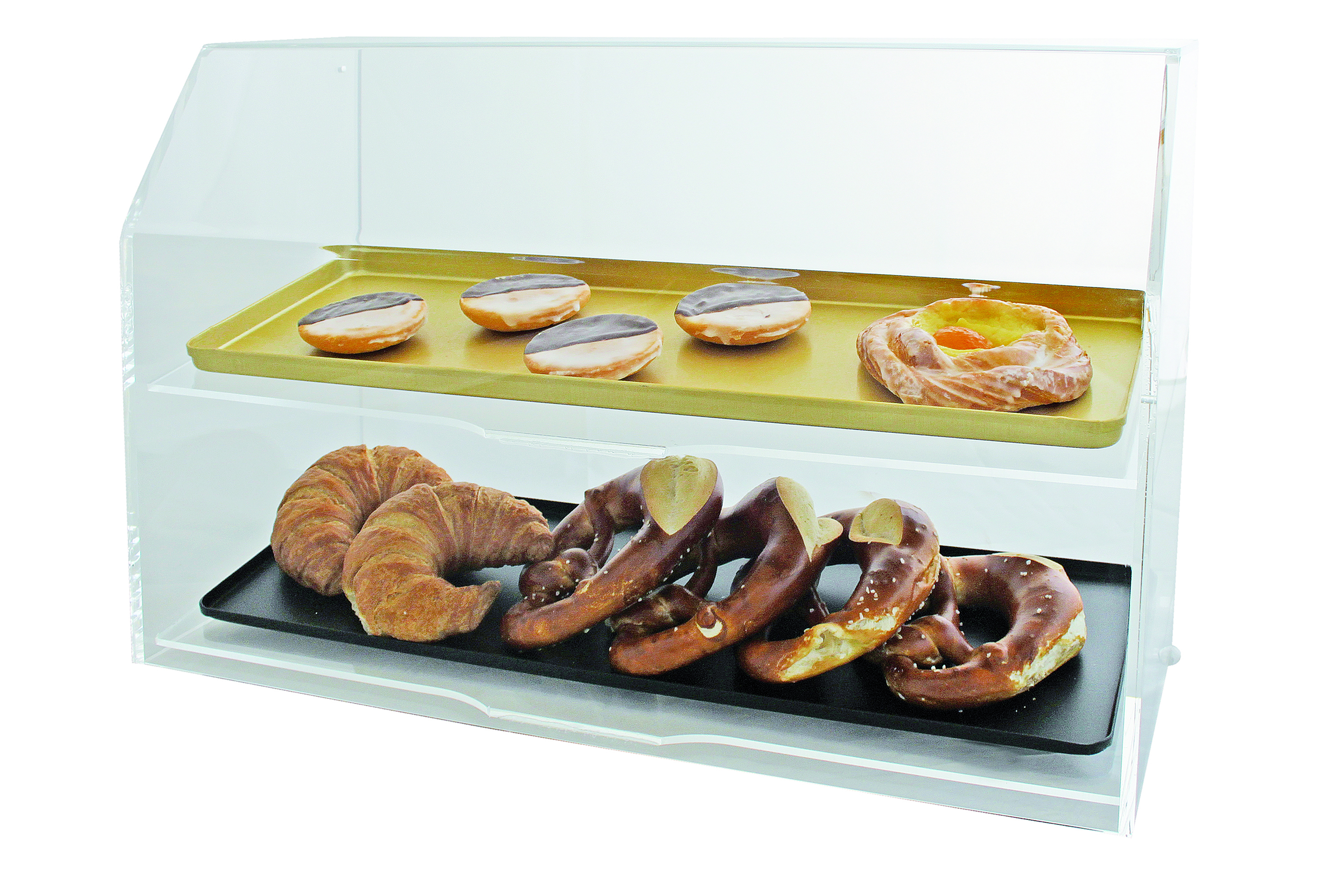 Thekenaufsteller Acryl für 2 Bleche 20 x 60 cm, 635 x 260 x 410 mm