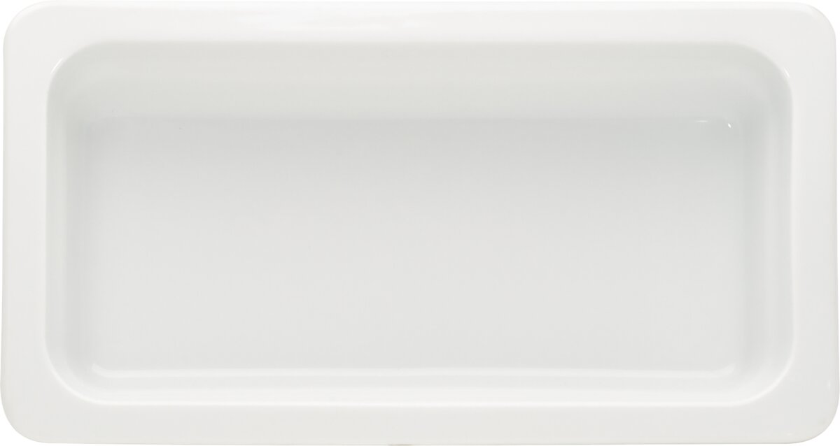 Bauscher, GN Function : Gastronorm-Schale 1/3, uni, weiss, T: 100 mm, I: 2.95 ltr.