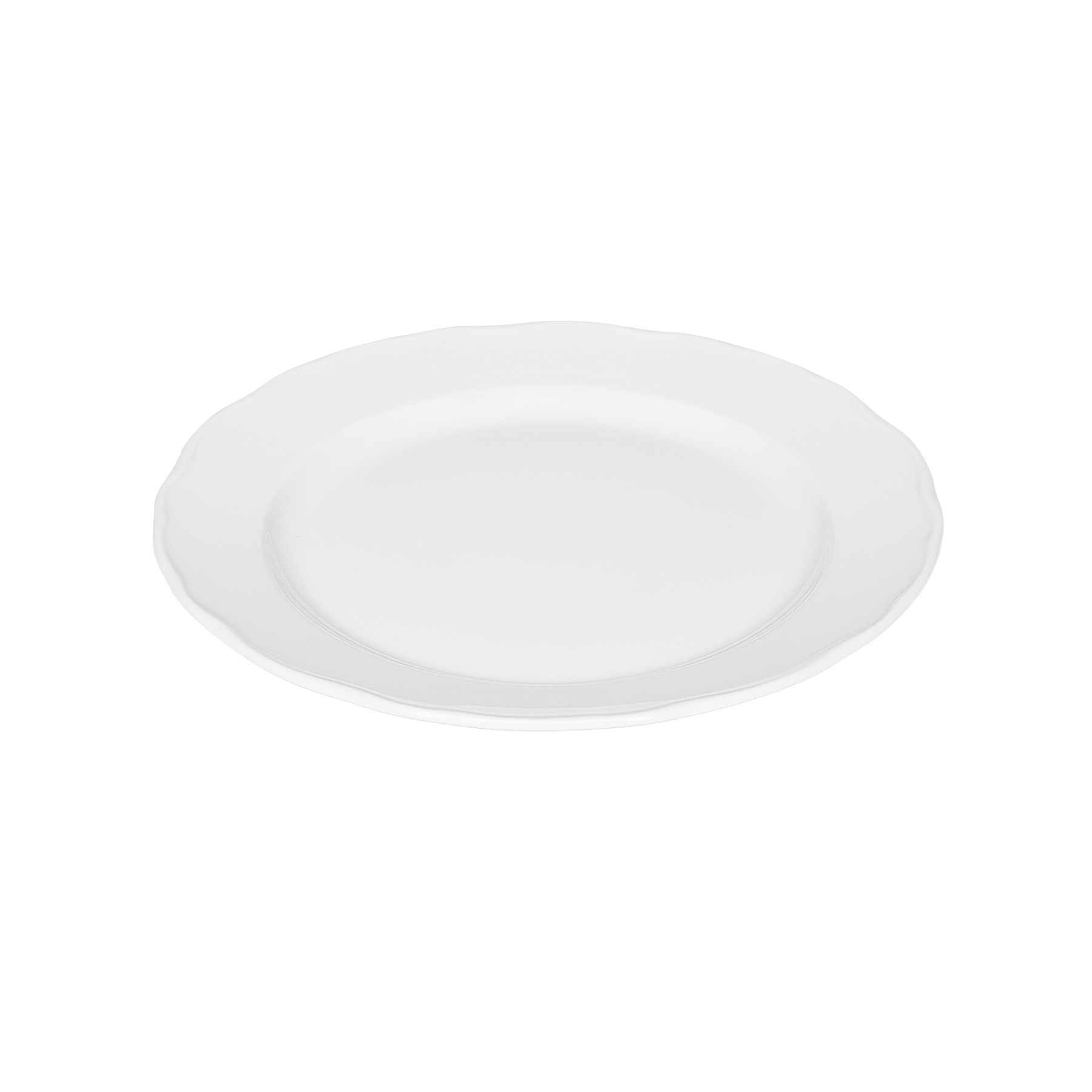 Bauscher, Marie Christine - Teller flach Fahne, weiss, uni, 25 cm