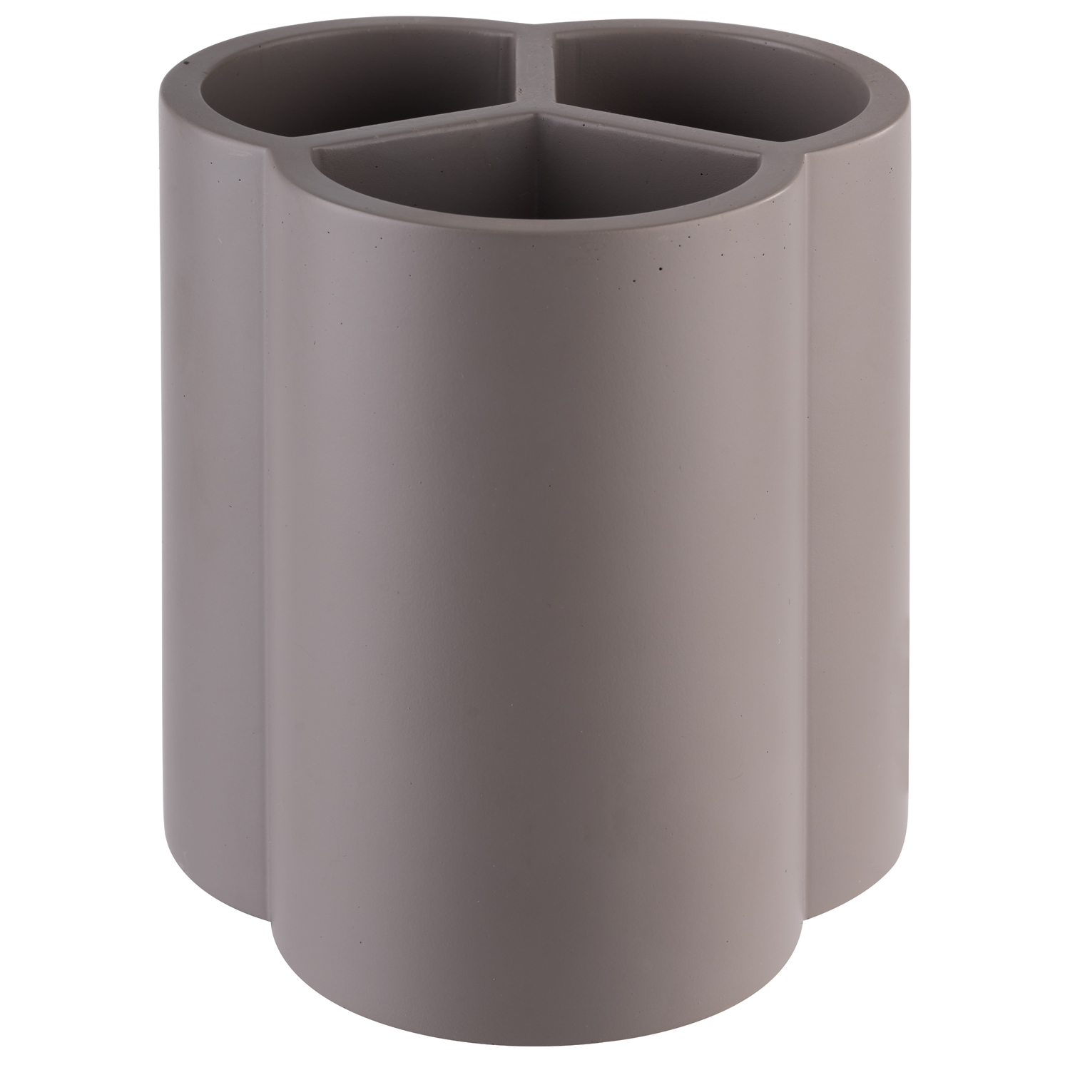 Besteckbehälter ELEMENT, Beton, möbelschonende Unterseite, 13 x 13 cm, H: 14,5 cm