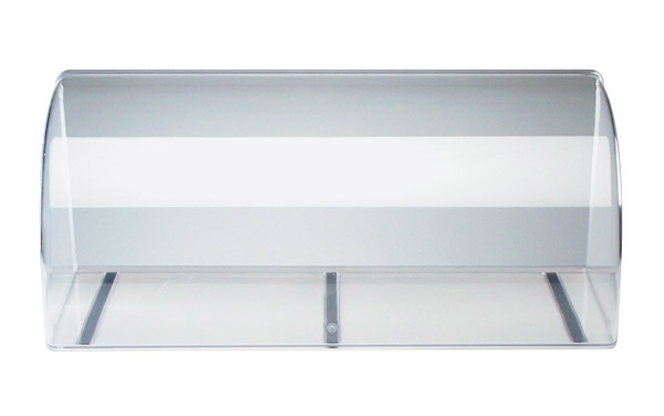 Vitrine / Thekenaufsatz 63,5 x 25 cm, H: 25 cm, SAN, glasklar