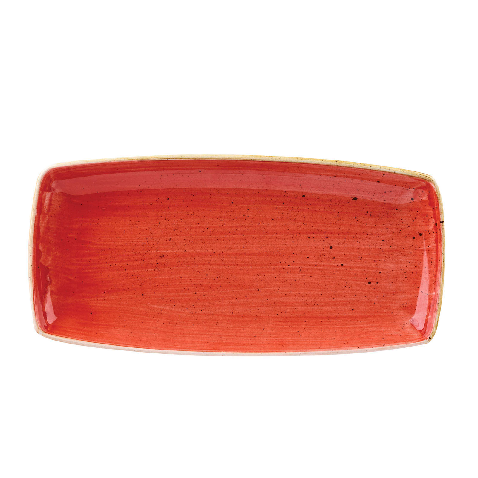 Churchill, Stonecast : Berry Red - Platte rechteckig, 34,5 x 18,5 cm