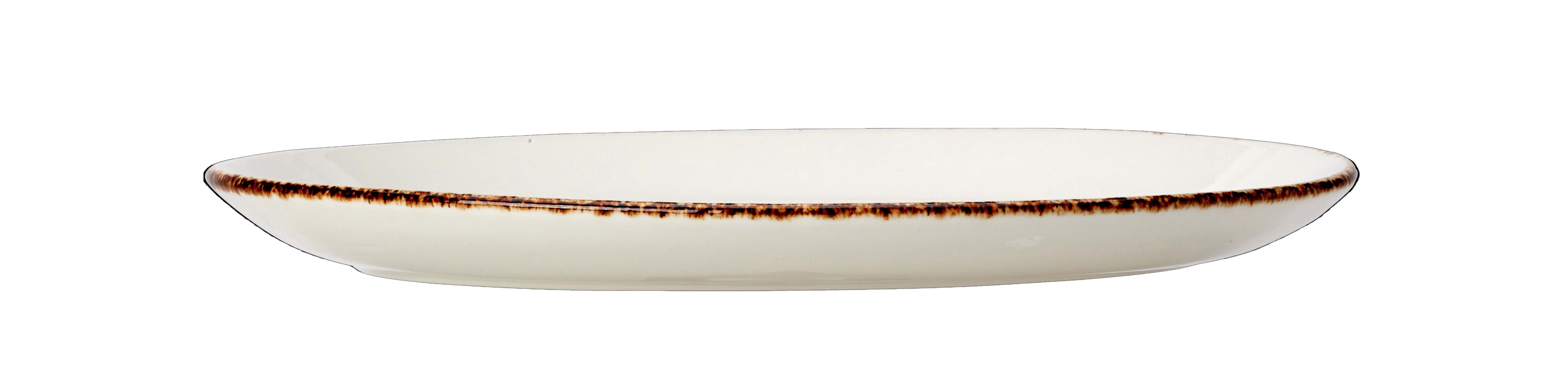 Steelite, Dapple : Brown 1714 - Teller oval Coup, 28 cm