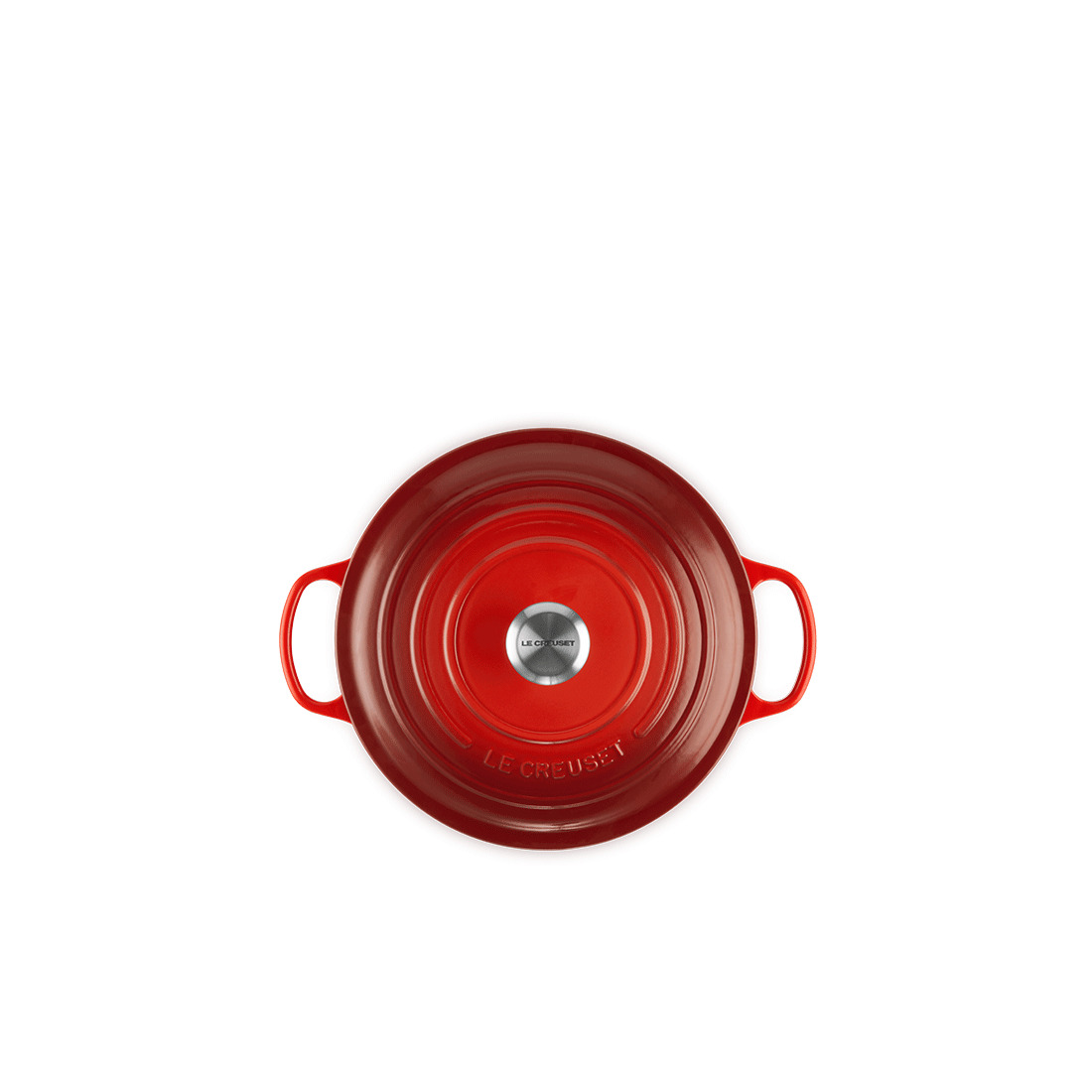 Le Creuset, Gusseisen - Bräter rund Signature, 28 cm/ 6,7 ltr., Fb. Kirschrot