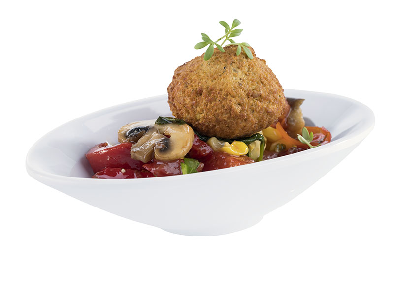 Schale MINI 13,5 x 7,5 cm, H: 3 cm, Melamin, weiss, 0,07 ltr.