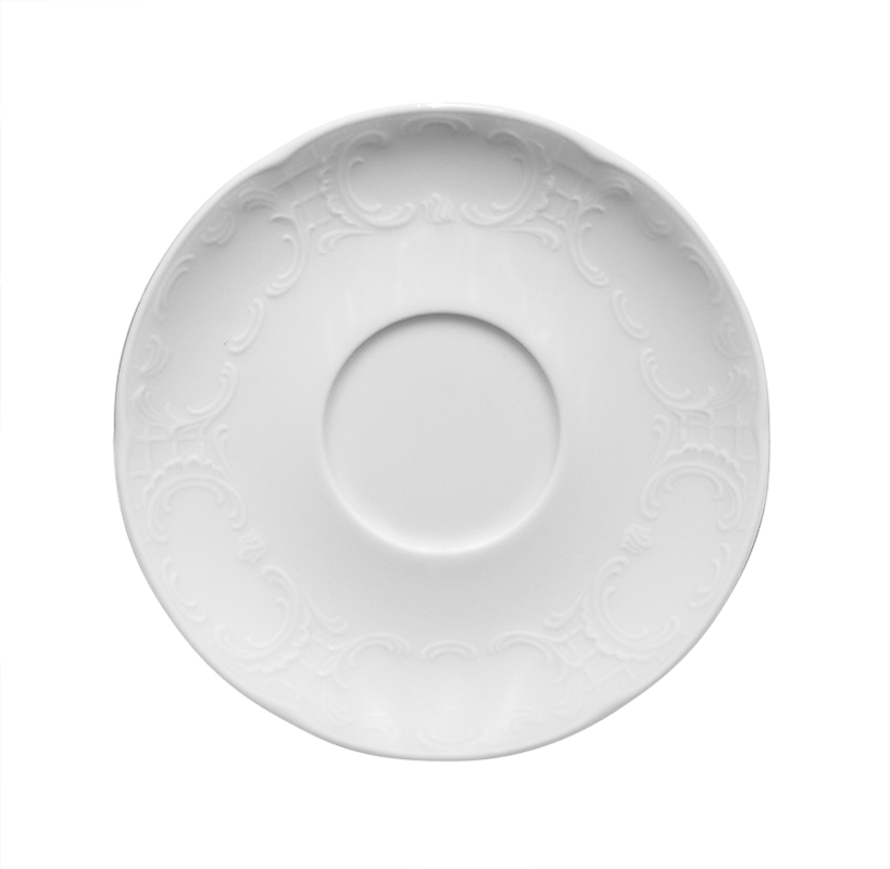 Bauscher, Mozart - Kombi-Untertasse, weiss, uni, 15,6 cm