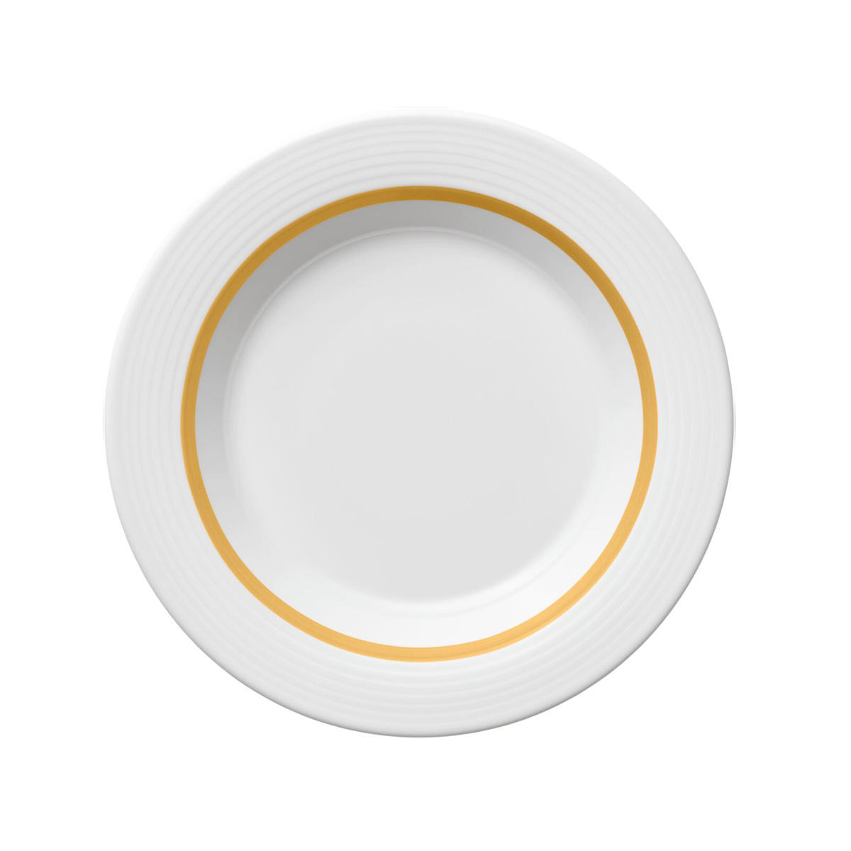 Bauscher Care, Invita Colors : 425344 Pinselband Sonnengelb - Spezialteller tief Fahne, 23 cm/ 0,40 ltr.