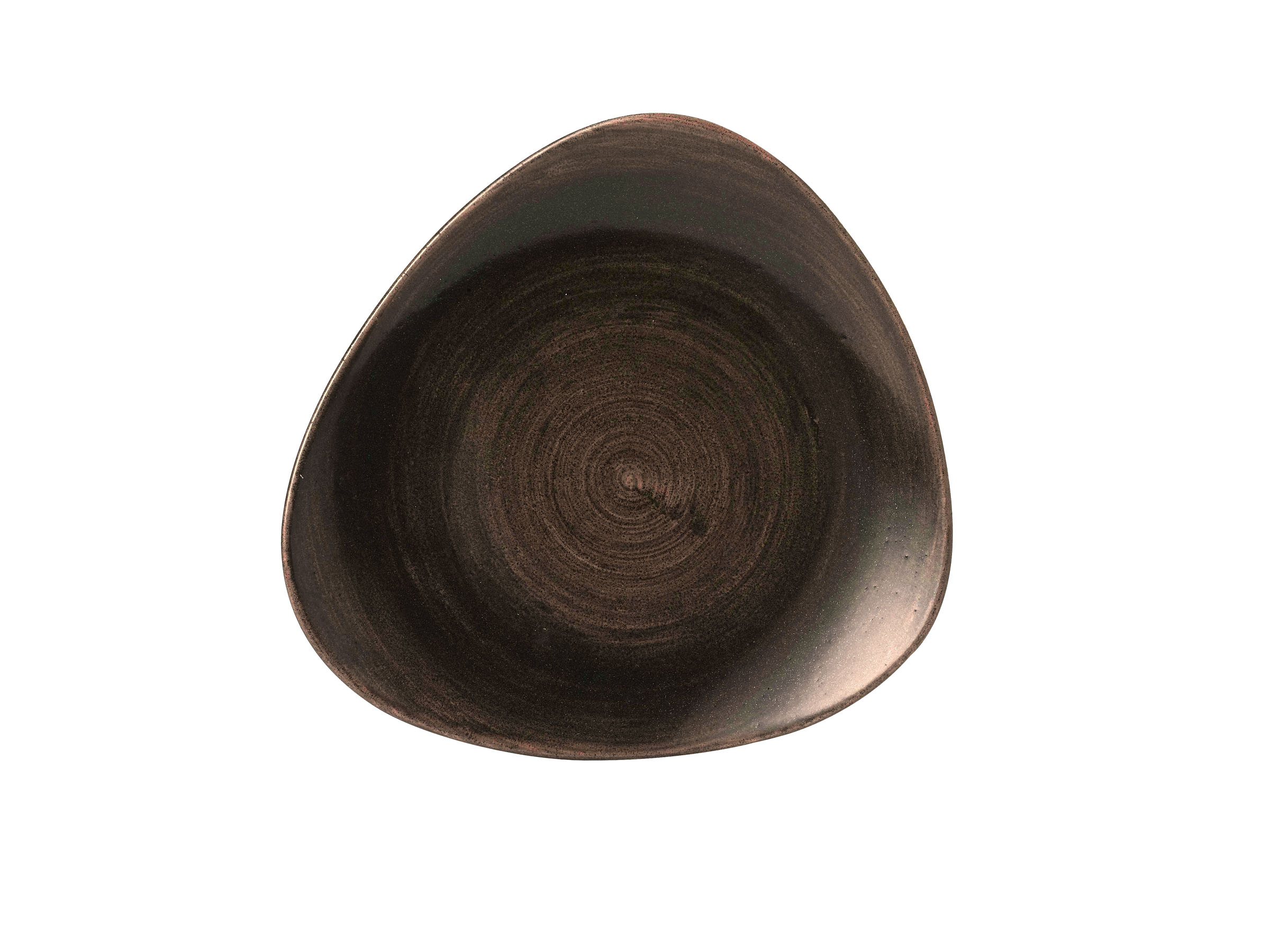 Churchill, Stonecast Patina : Iron Black - Teller flach dreieckig, 28,5 cm