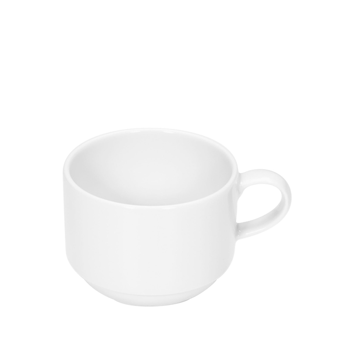 Bauscher, Relation Today - Obertasse stapelbar, uni, weiss, 0,25 ltr.