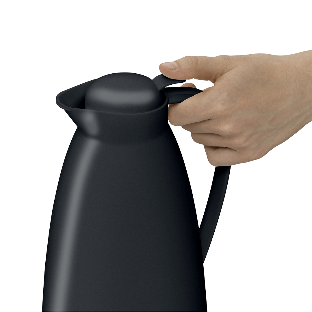 Isolierkanne Alfi ECO, Inhalt: 1,0 ltr., Farbe: Velvet Black mattiert
