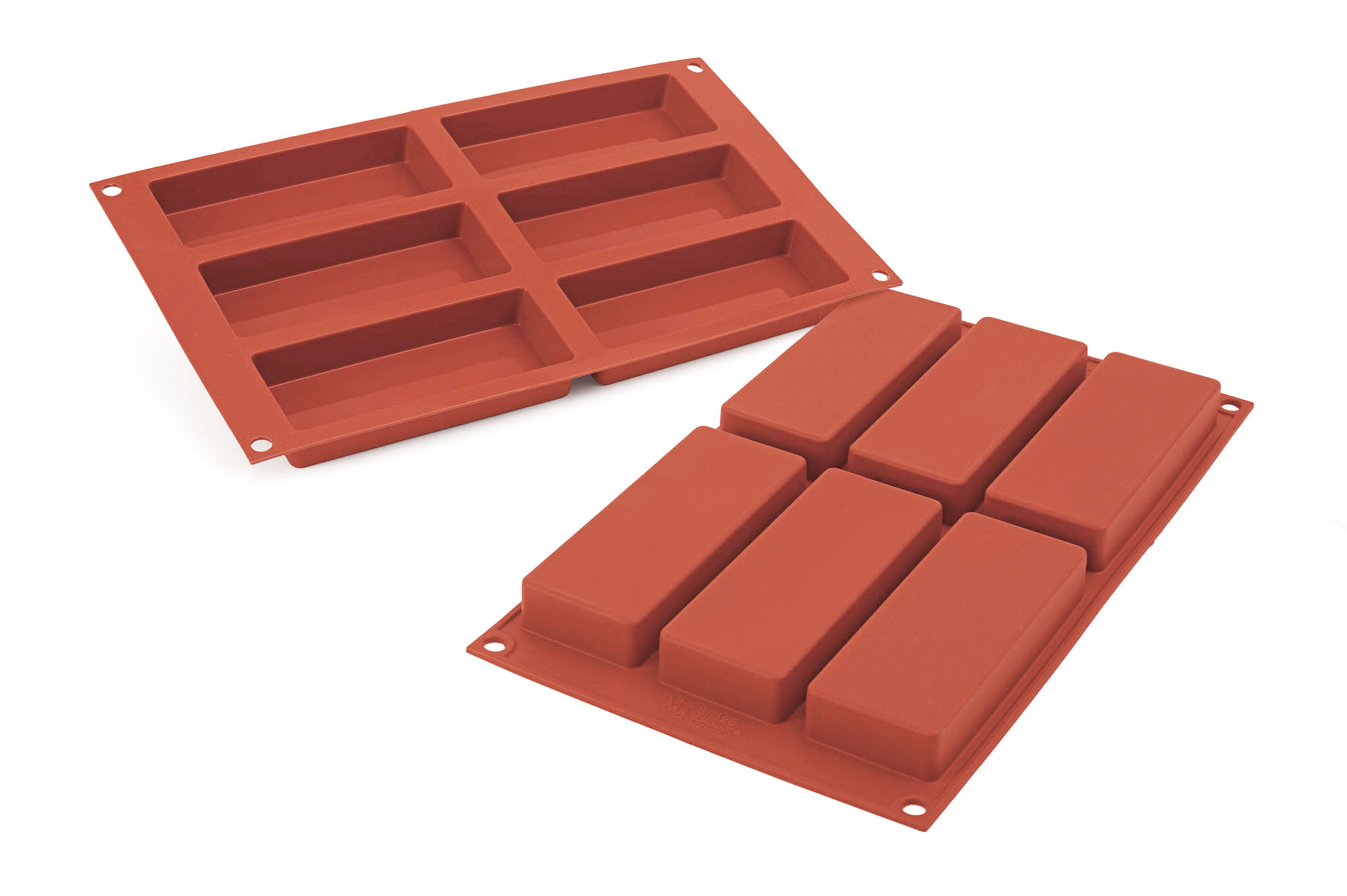 Silikon - Backform, Rechteck, 125 x 40 mm, H: 20 mm