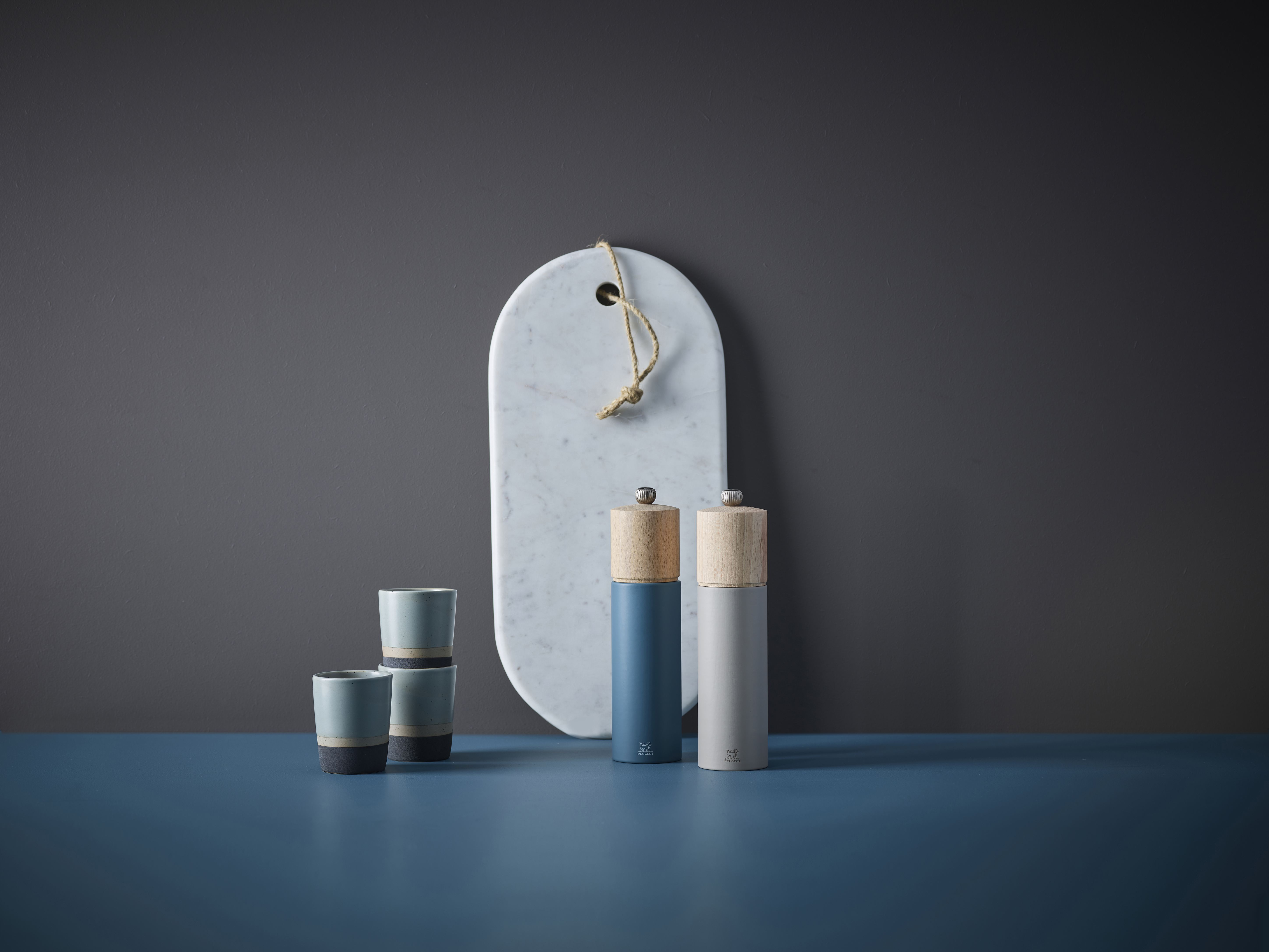 Peugeot : Boreal - Salzmühle, manuelle Buchenholz-Mühle, Größe: 21 cm, Farbe: kieselgrau