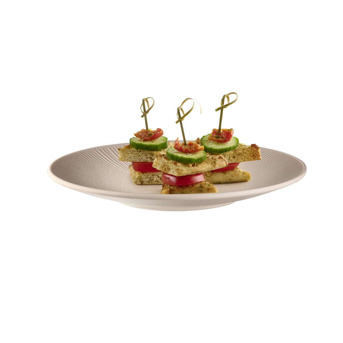 Teller NERO, Melamin, D: 26 cm, H: 3 cm, Fb. sand