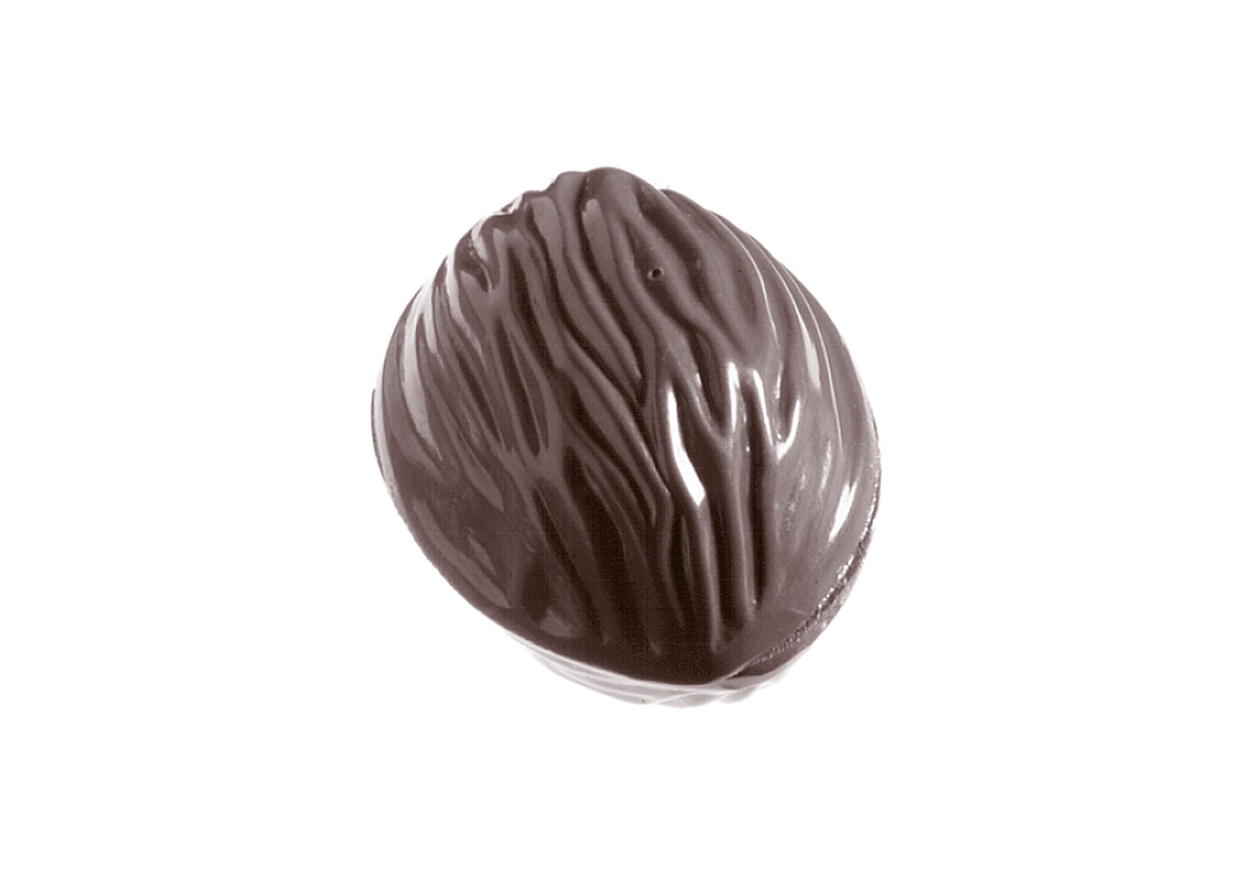 Schokoladen- Form Walnuss, Doppelfirm, 275 x 135 mm, 3 x 8 Stück 37 x 29 x 14 mm