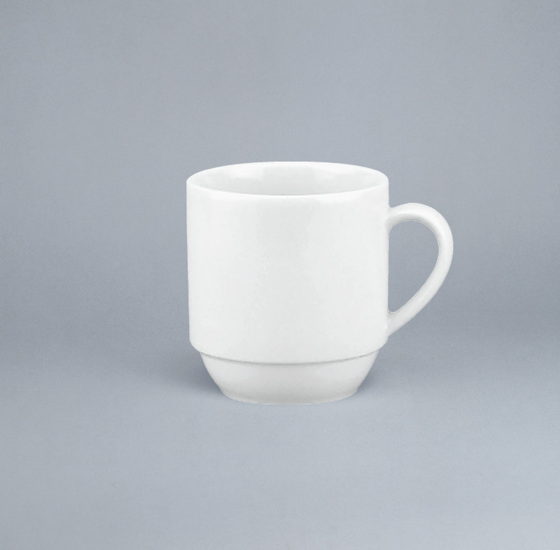 Schönwald, 898 - Kaffeebecher stpb., weiss, uni, 0,28 ltr.