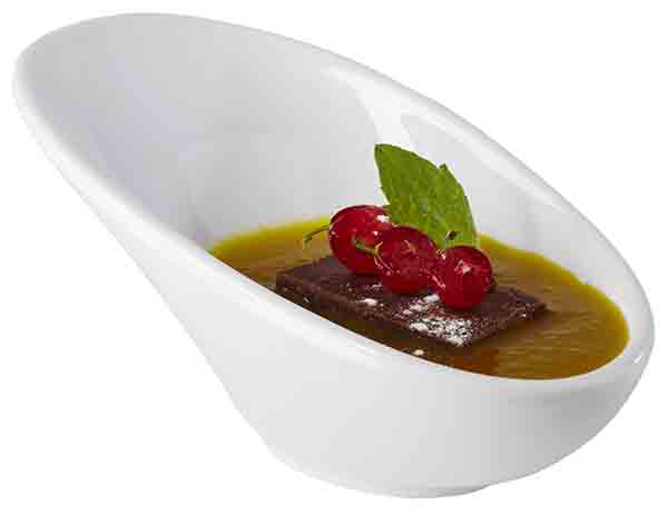 Schale MINI 11,5 x 6 cm, H: 5,5 cm, Melamin, weiss, 0,04 ltr.