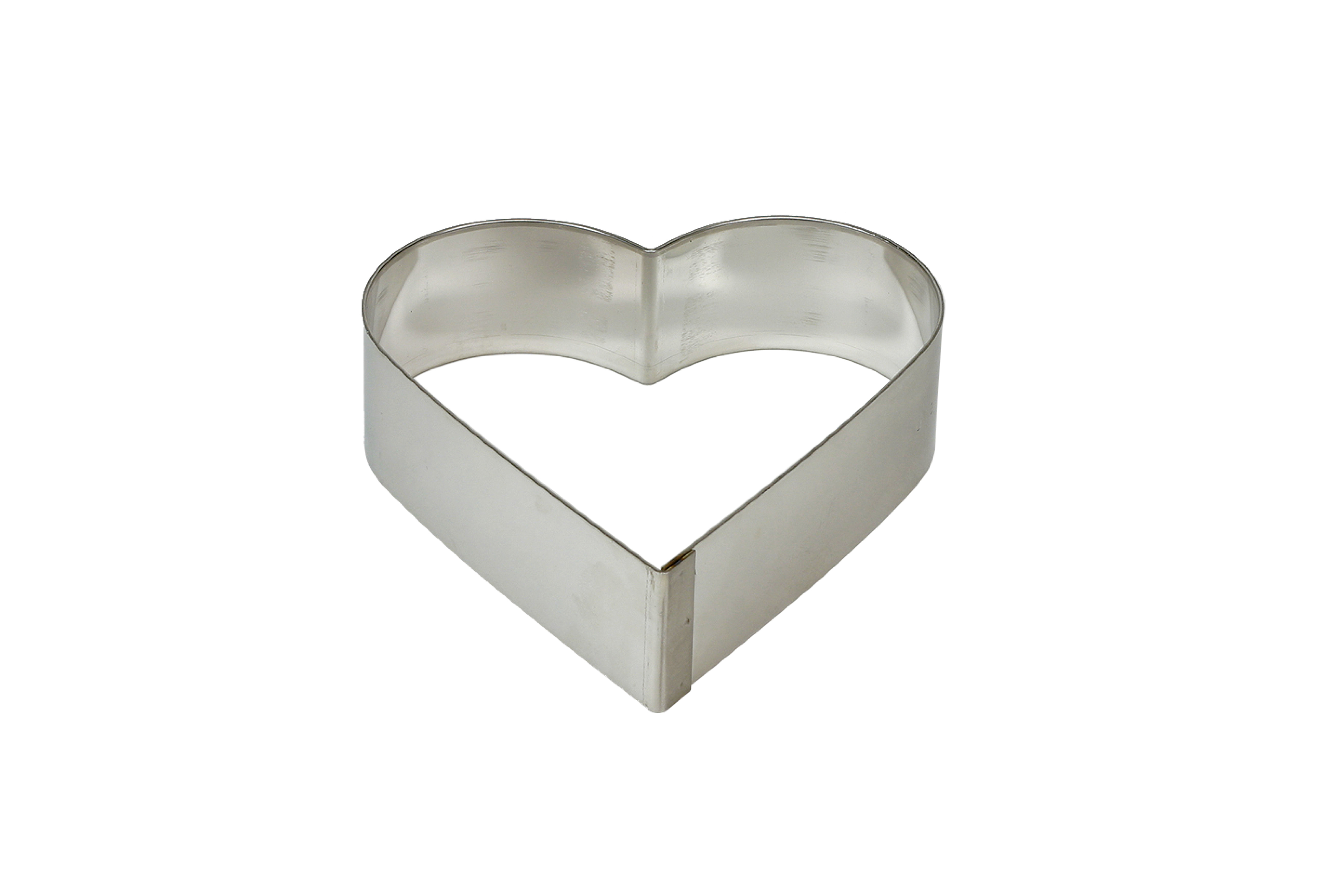 Tortenringe Herz, Aluminium, D: 180 mm, Höhe: 50 mm