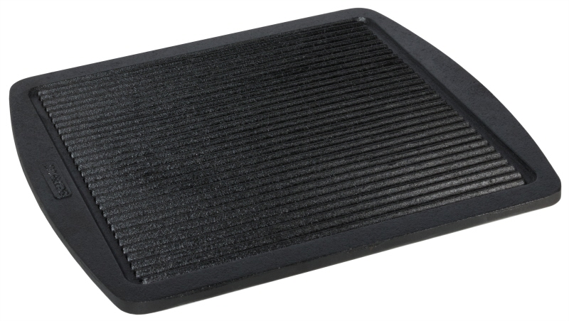 Brat- und Grillplatte GN 2/3, Eisenguss, 35,5 x 32,5 cm
