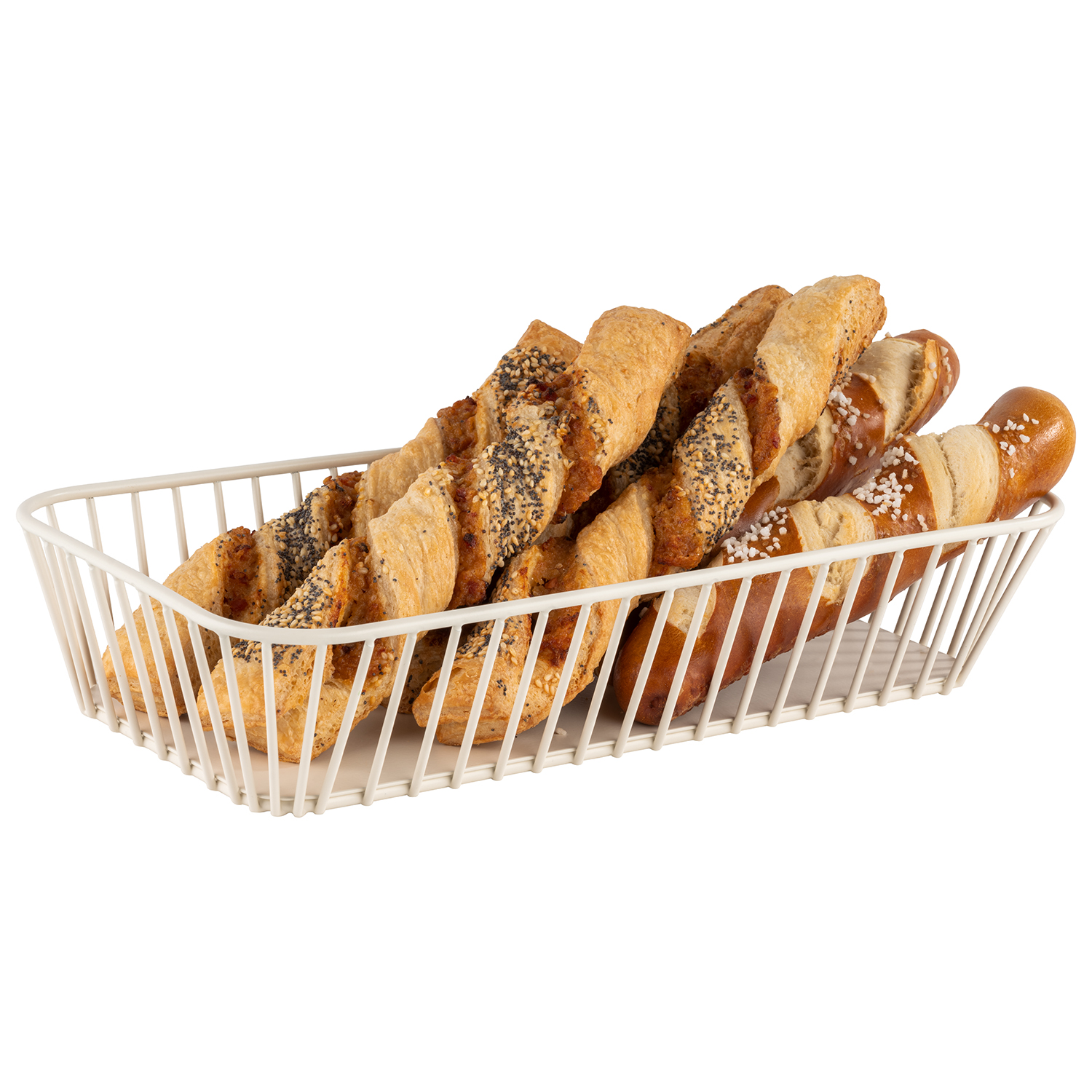 GN 1/3 Korb URBAN, Metall, 32,5 x 17,6 cm, H: 7,5 cm, Farbe: whisper white