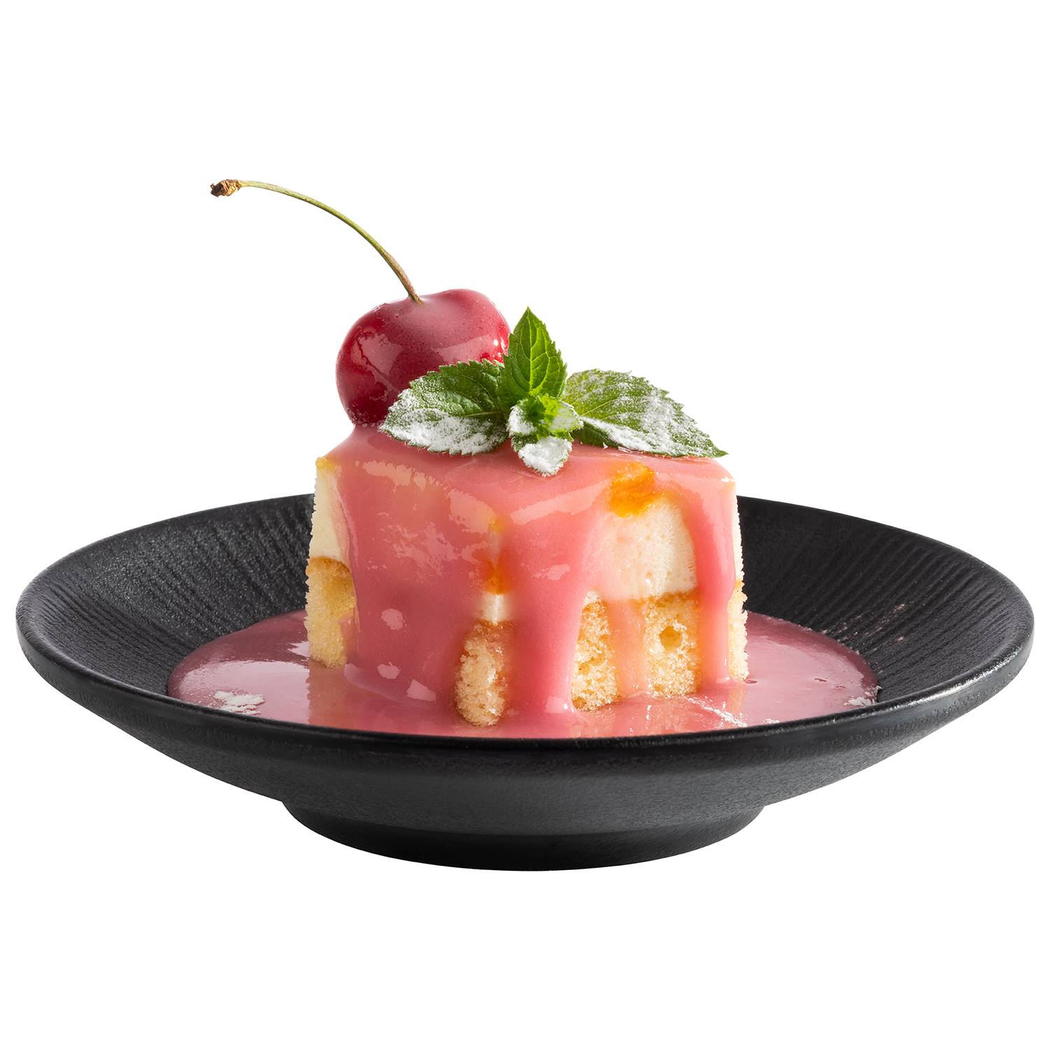 Teller NERO, Melamin, D: 15 cm, H: 3 cm, Fb. schwarz