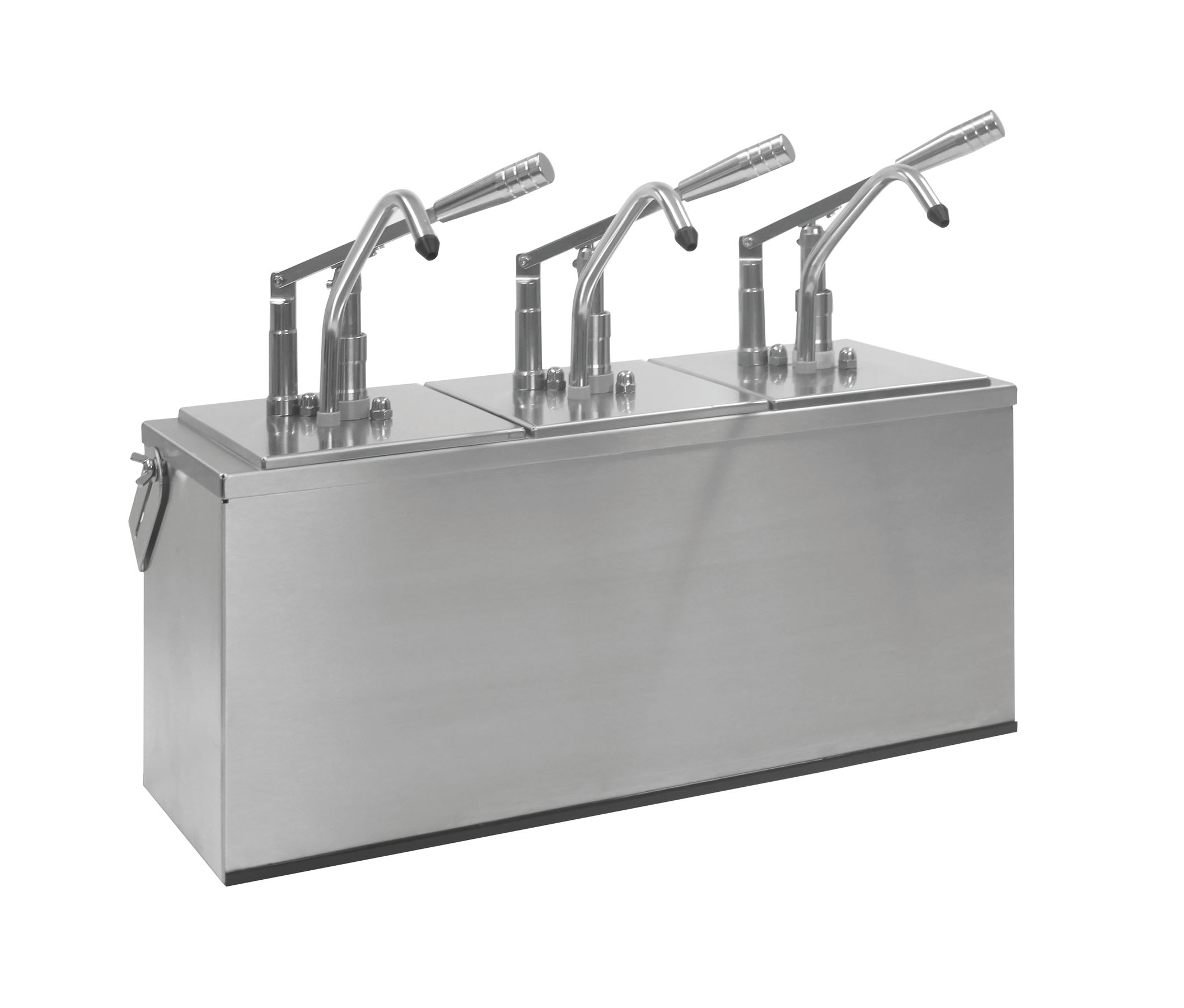 Hebel- Dosierspender / Saucenspender Cool, 3 x 3 ltr., 585 x 185 x 375 mm