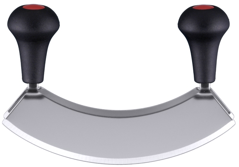 Doppel-Wiegemesser, Edelstahl, L: 22 cm, B: 5 cm, H: 16 cm