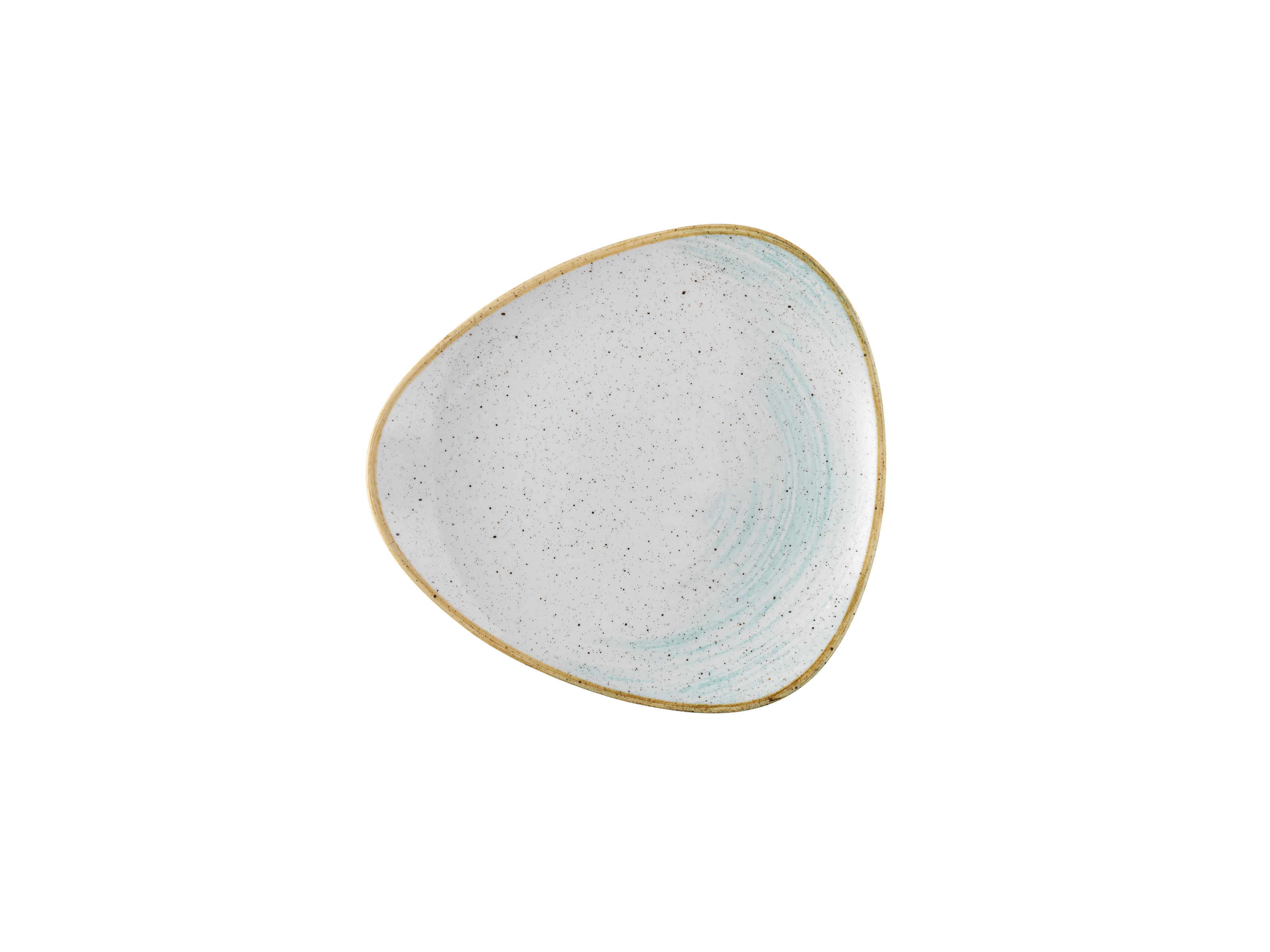 Churchill, Stonecast Accents : Duck Egg Blue - Teller flach dreieckig, 28,5 cm