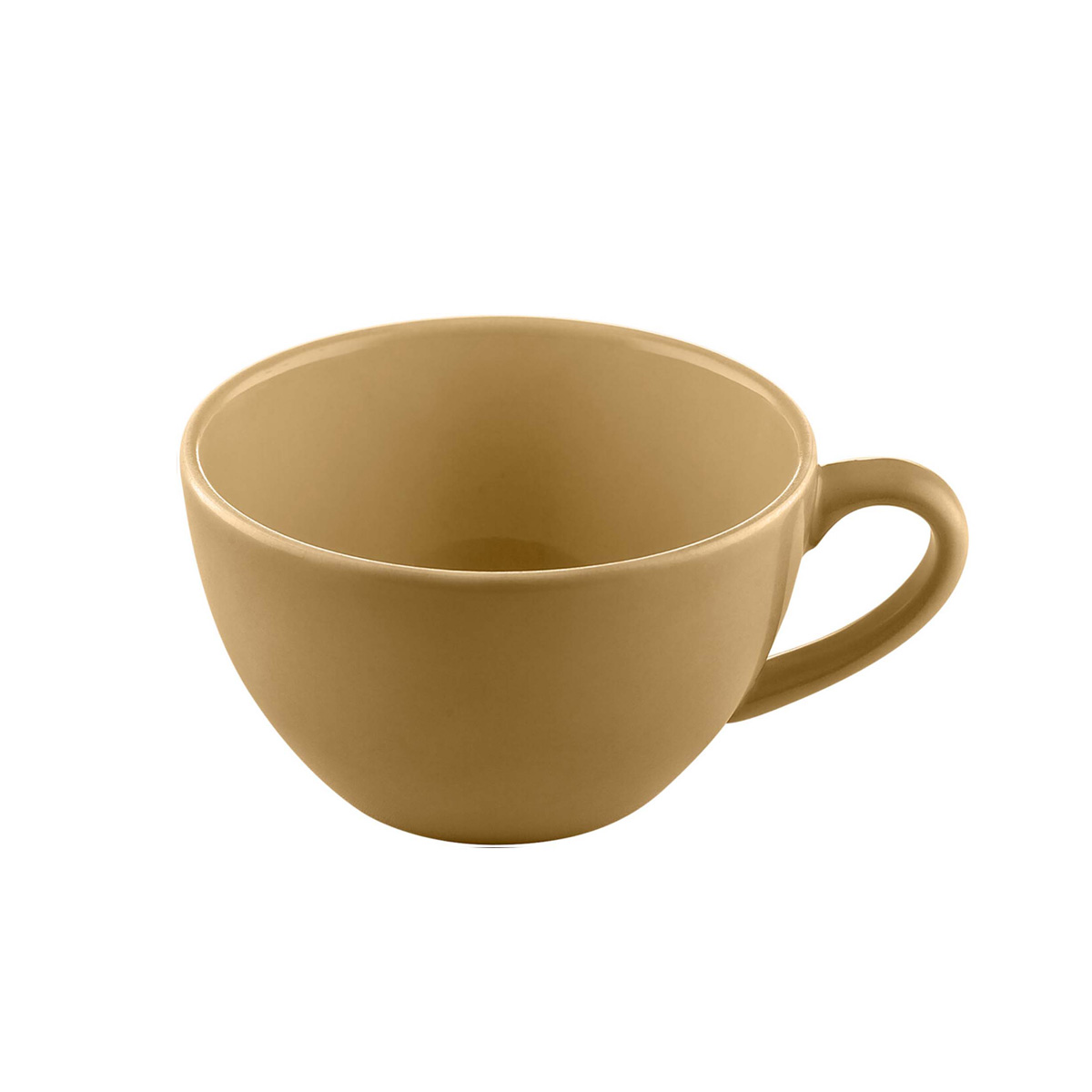 Bauscher, Sandstone : Dekor 700667 Dark Yellow Uni - Milchkaffee-Obere nieder 0,35 ltr.
