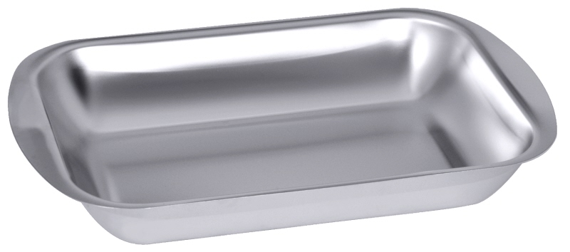 Schale rechteckig, EdSt. 18/10, seidenmatt poliert, 31 x 20 x 4,5 cm, I: 1,5 ltr.