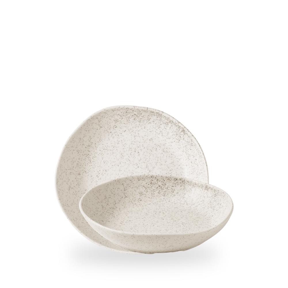 Churchill, Stonecast Natural : Barley White - Schale tief Organisch, 21,5 x 4,5 cm/ 0,77 ltr.