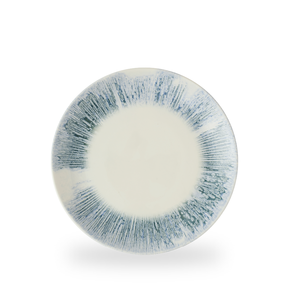 Churchill, Inked Lyra : Blue - Teller flach Coup, 26 cm