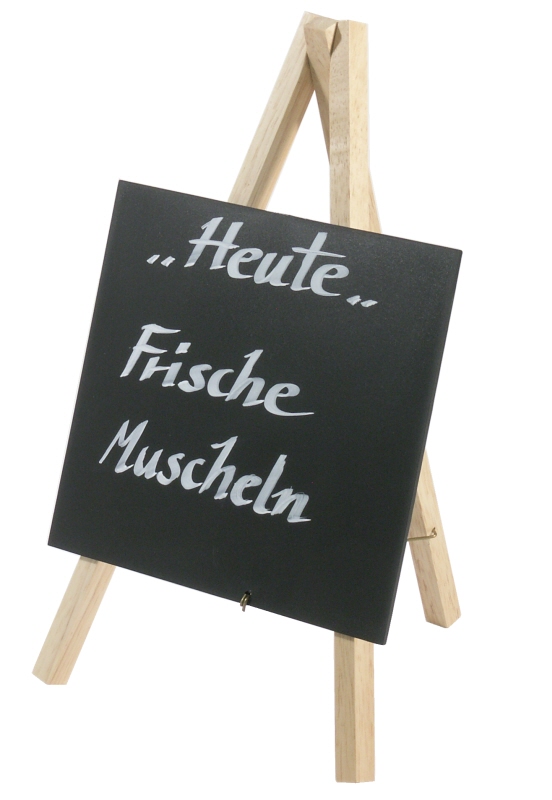 Tischstaffelei, Buchenholz, PVC, naturfarben, 13 x 15 cm, H: 24 cm