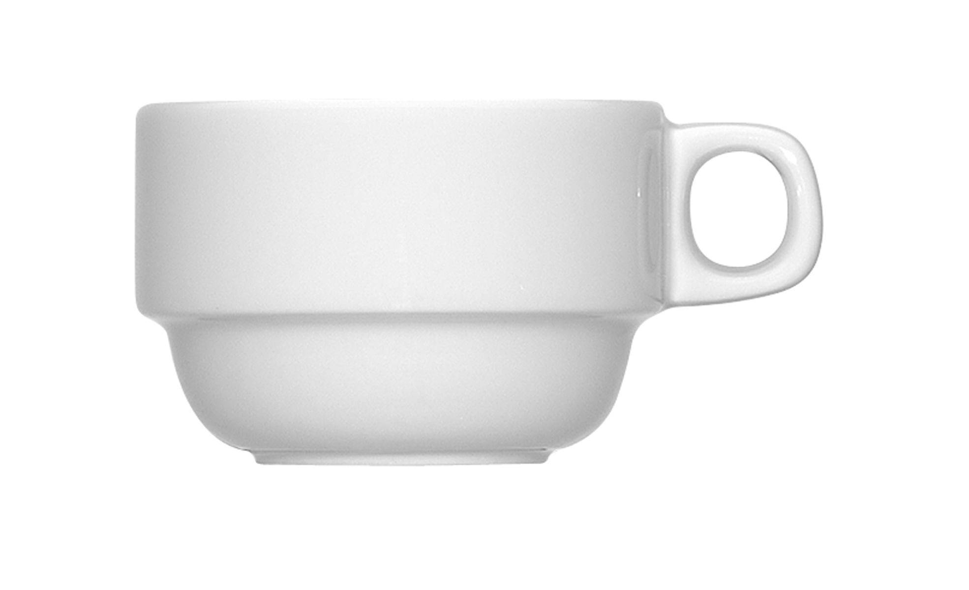 Bauscher, 6200 - Kaffee-Obere stpb., weiss, uni, 0,18 ltr.